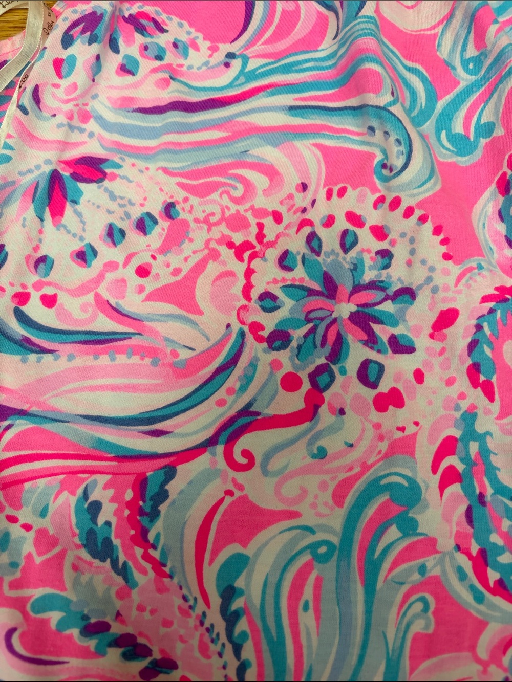 Lilly Pulitzer Pink, Turquoise & Purple Printed Sundress EUC size M - Picture 3 of 4